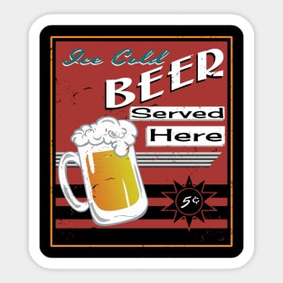 Ice Cold Beer Sticker